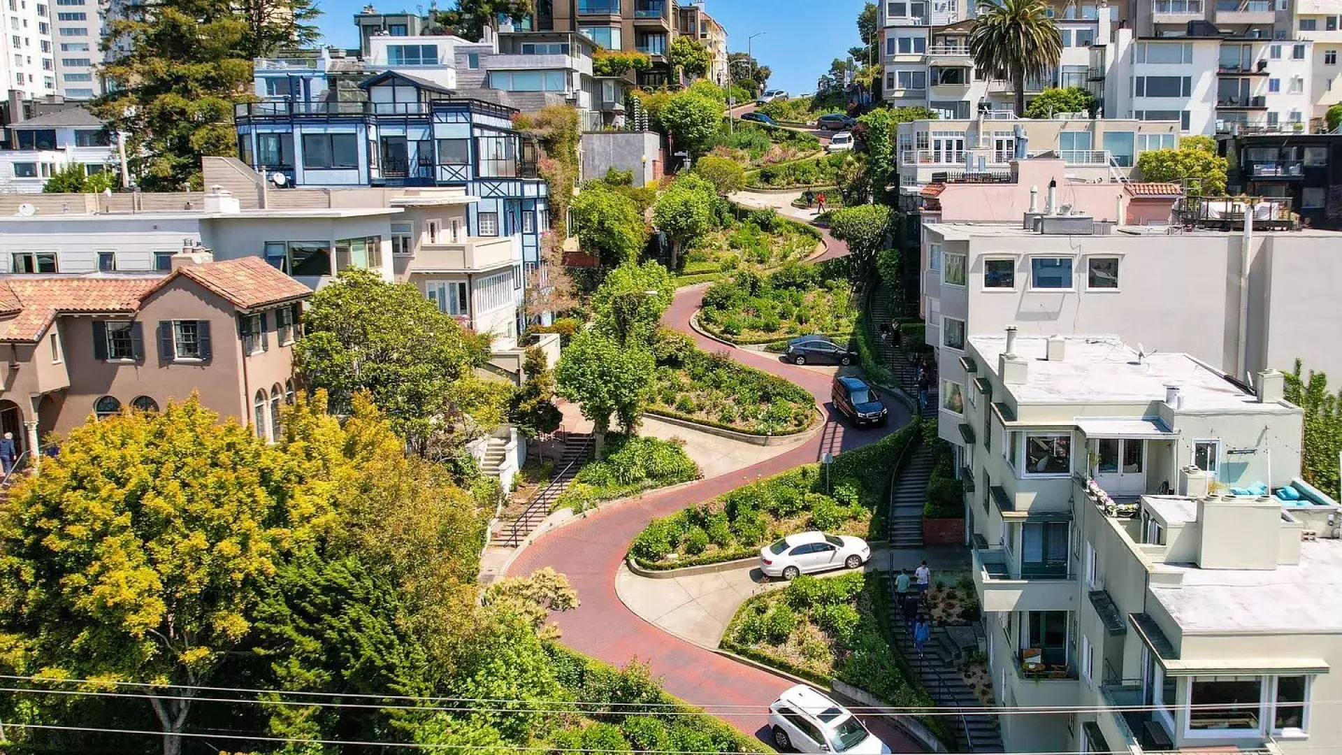 Aérea da Lombard Street